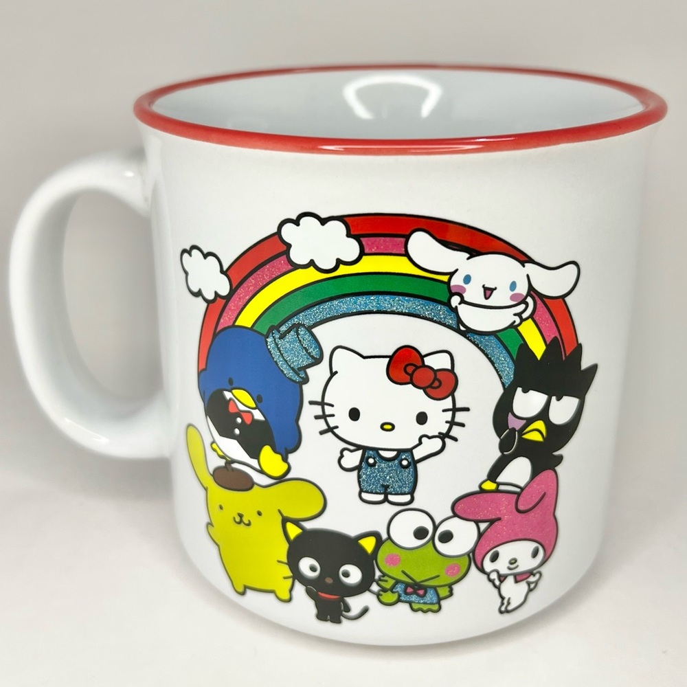 Hello Kitty & Friends Mug Rainbow Glitter